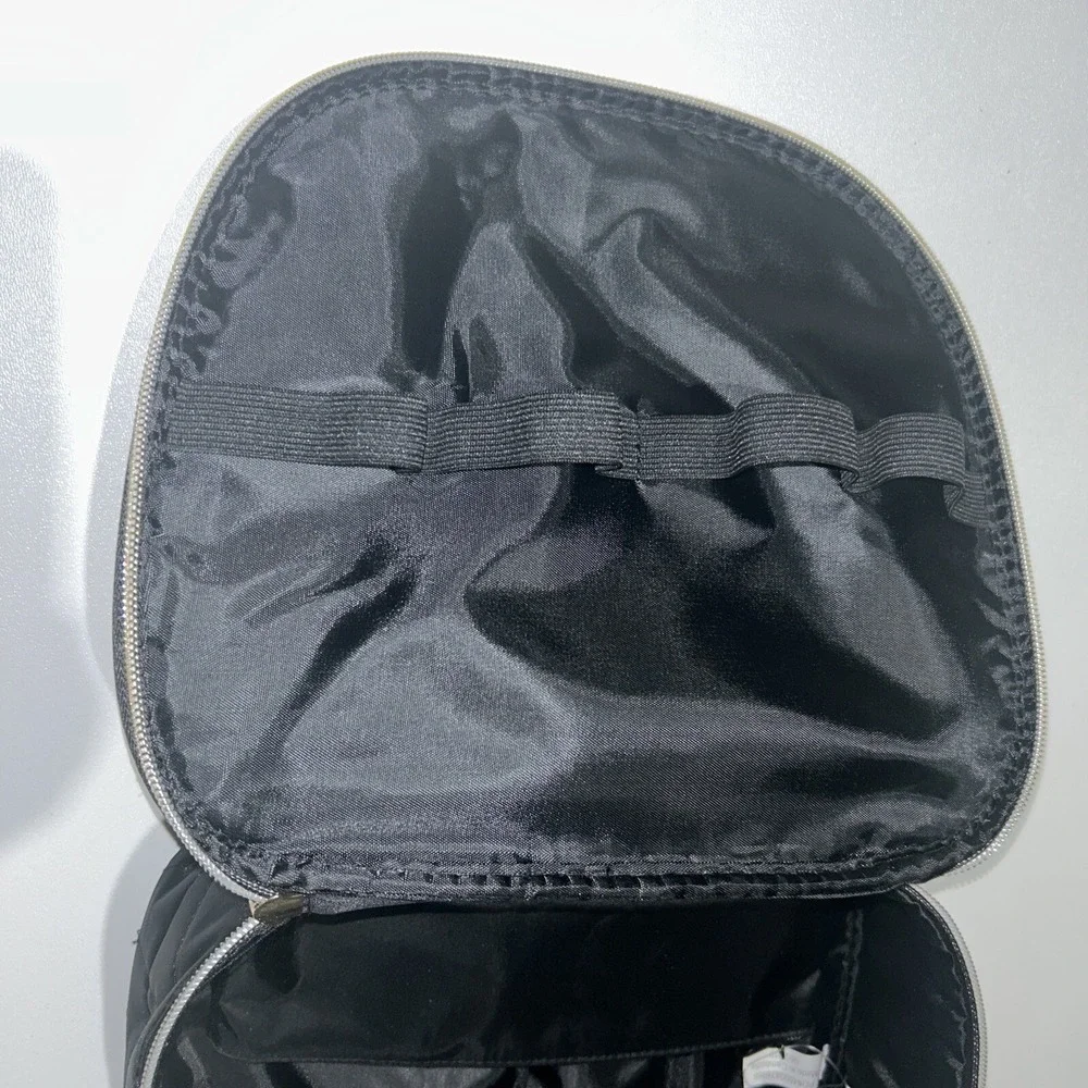NWT Modella Black Travel Cosmetic Makeup Bag Toiletry Organizer‎ Storage Case